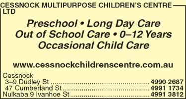 Cessnock Multipurpose Children?s Centre Ltd - Brisbane Child Care 1